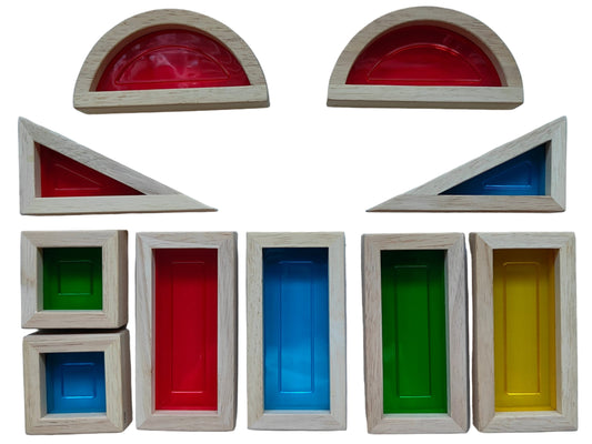 Guidecraft Rainbow Blocks - 10 pcs set