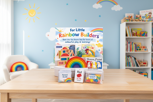🌈 Little Rainbow Builders Theme Box