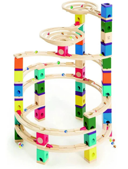 Hape Quadrilla Cyclone Wooden Marble Run Blocks
