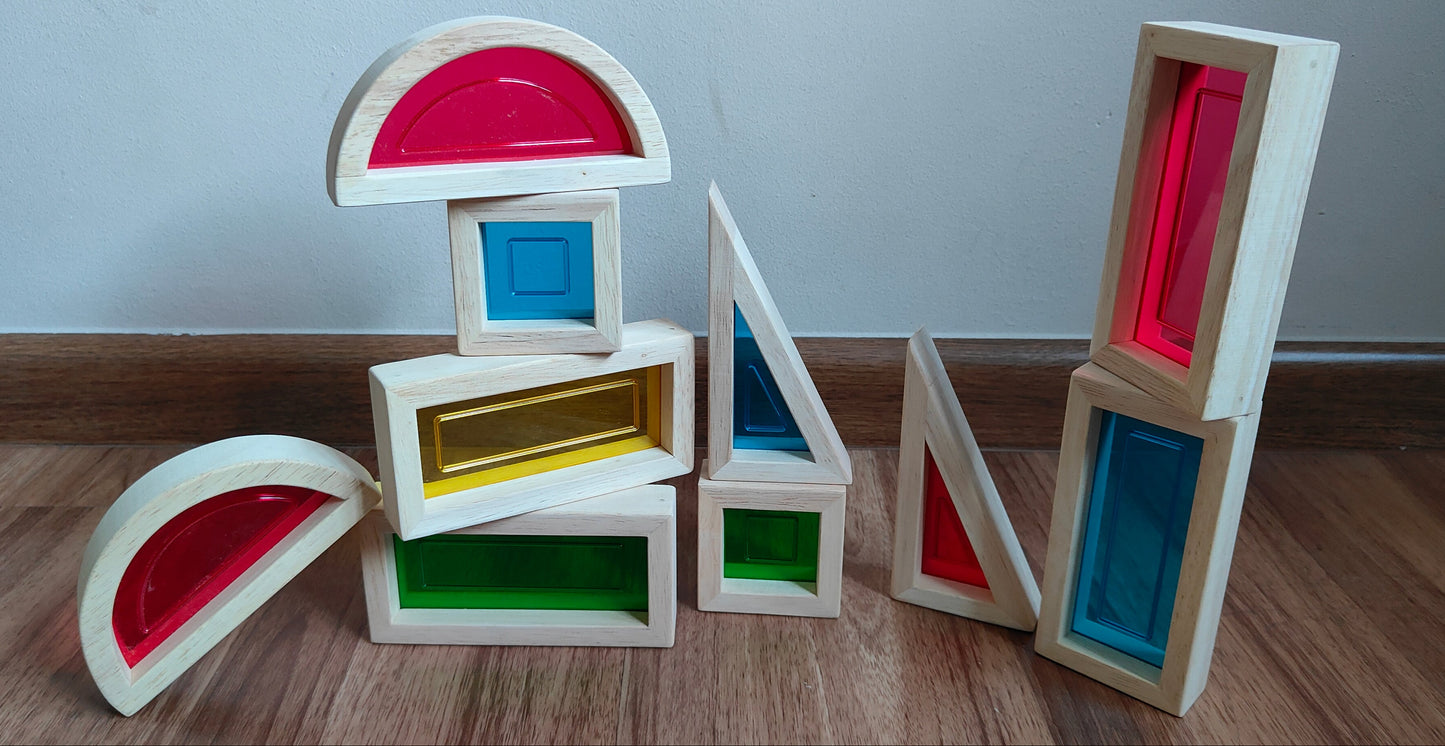 Guidecraft Rainbow Blocks - 10 pcs set
